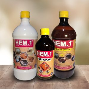HEM1 1Lt – COUGH SYRUP 1Lt - SUKKA CARE 500ML – COMBO PACK